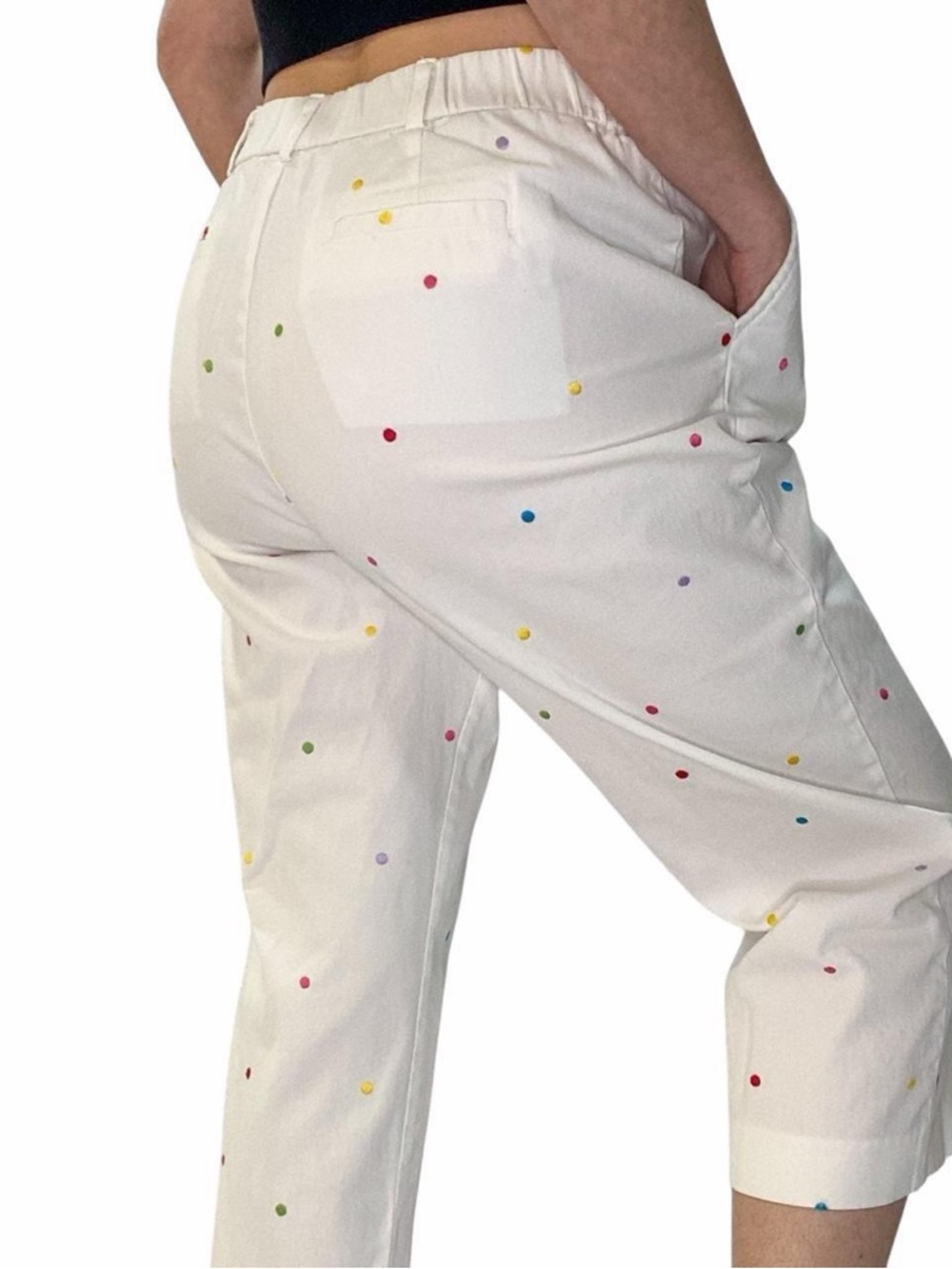 Vintage Polka Dot Capri Pants